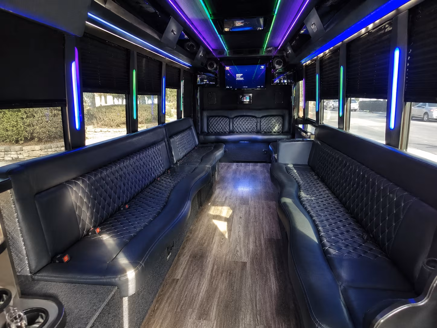 28 Passenger Party Bus Inside