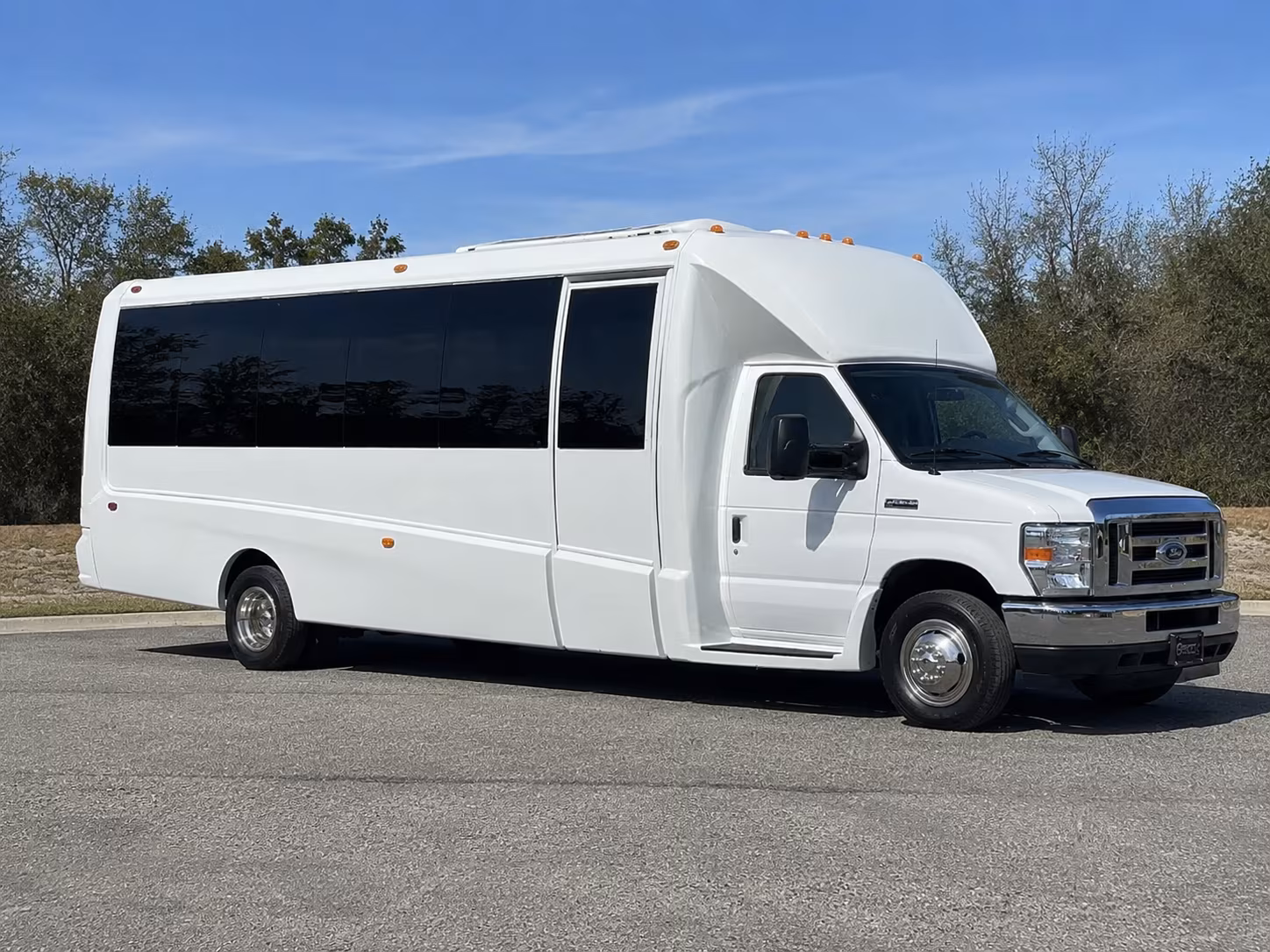 Passenger seating aboard a party bus rental serving Plano