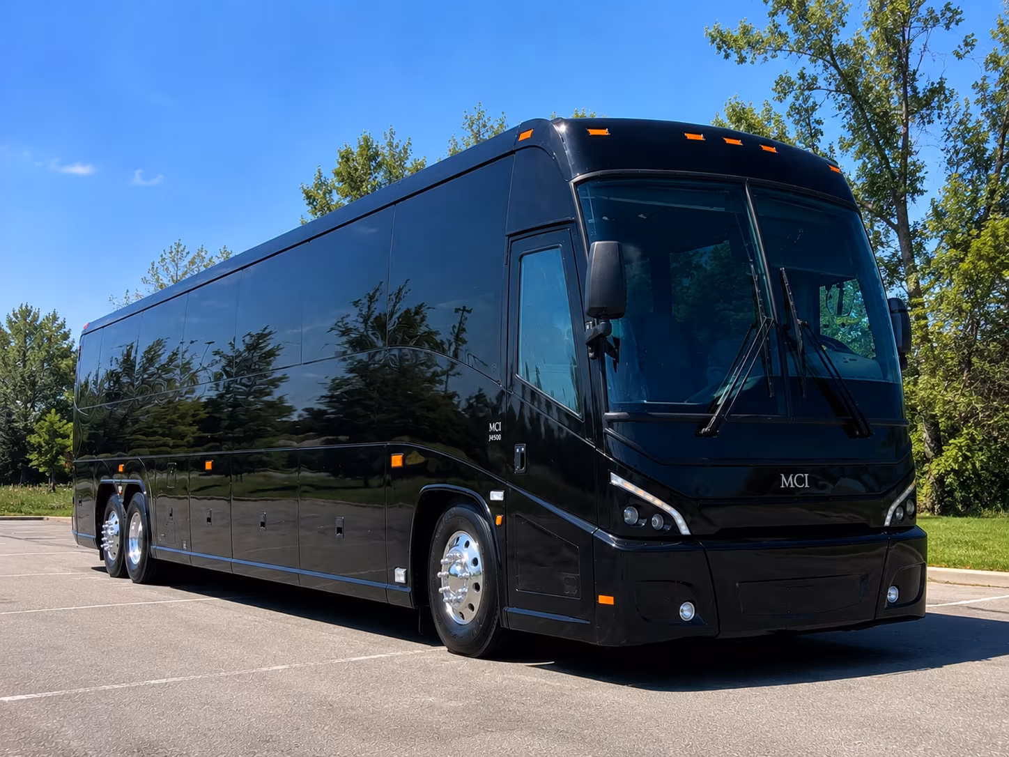 Plano Airport Shuttle & Transportation party bus exterior
