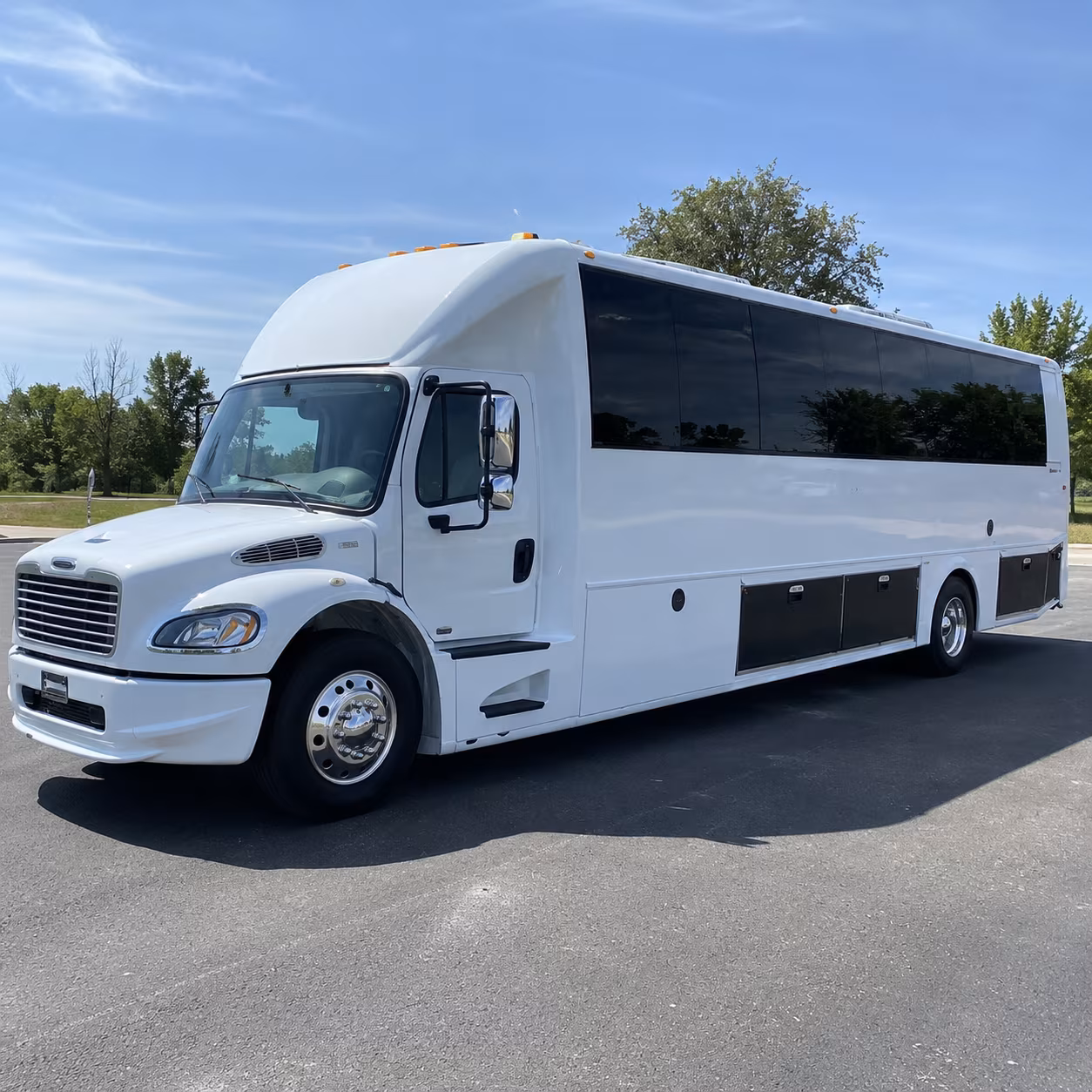 Plano Bachelor & Bachelorette Transportation party bus exterior
