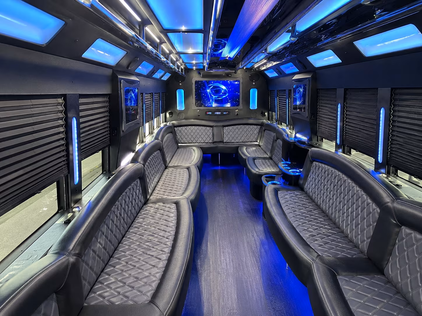 Plano Concert & Music Festival Transportation party bus interior
