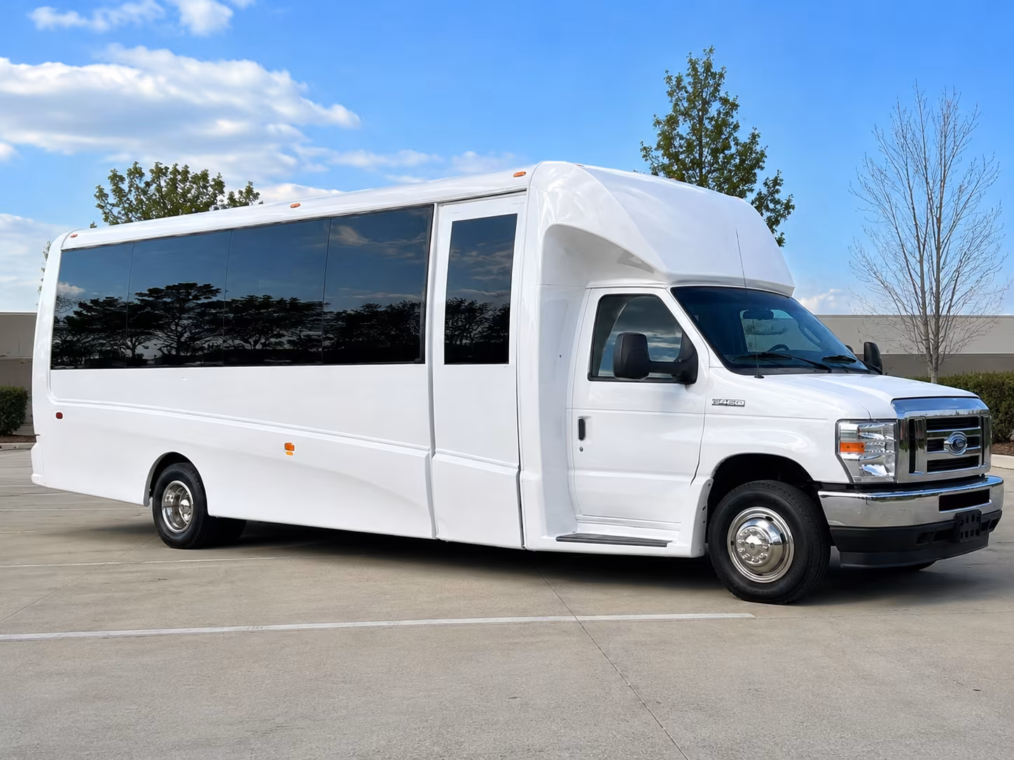 Plano Corporate Transportation party bus exterior