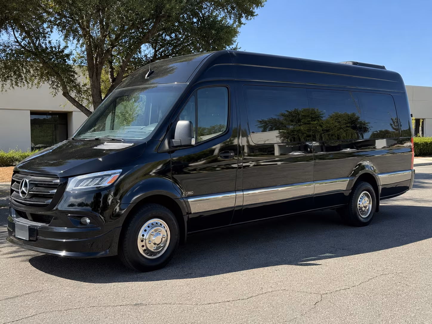 Plano Corporate Transportation party bus exterior