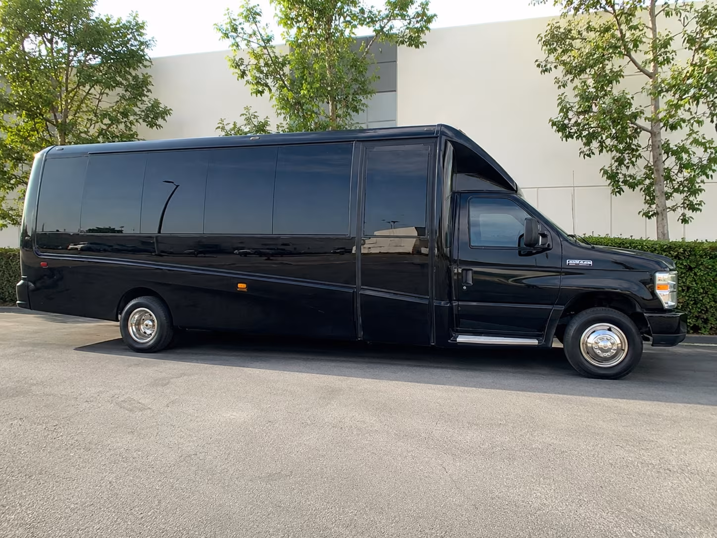 Plano Corporate Transportation party bus exterior