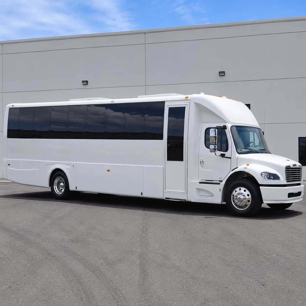 Plano Private Event Transportation party bus exterior