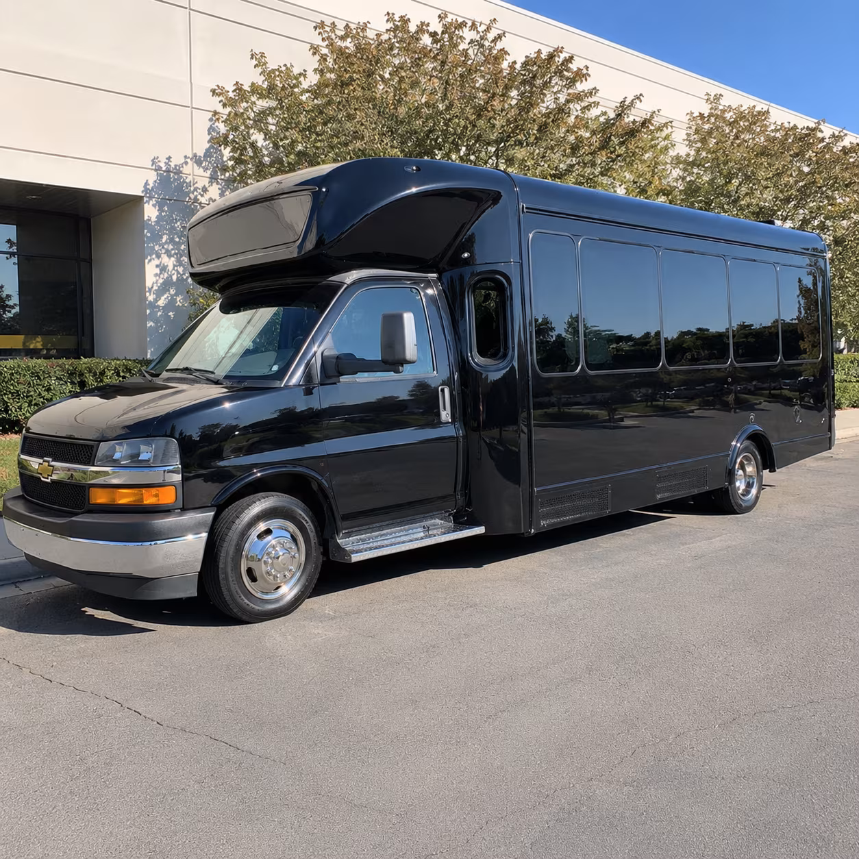 Plano Prom & Homecoming Transportation party bus exterior