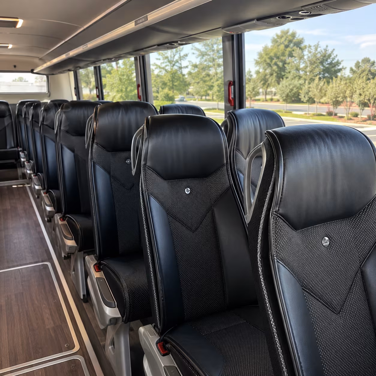 Plano School Event Transportation party bus exterior
