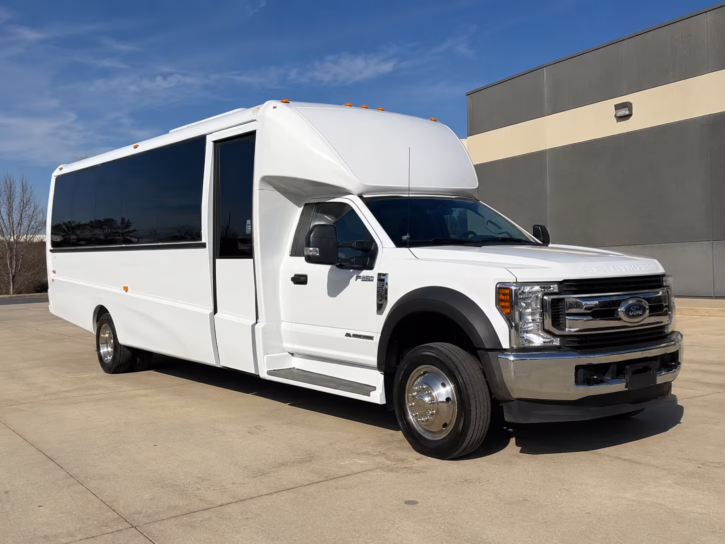Plano School Event Transportation party bus exterior