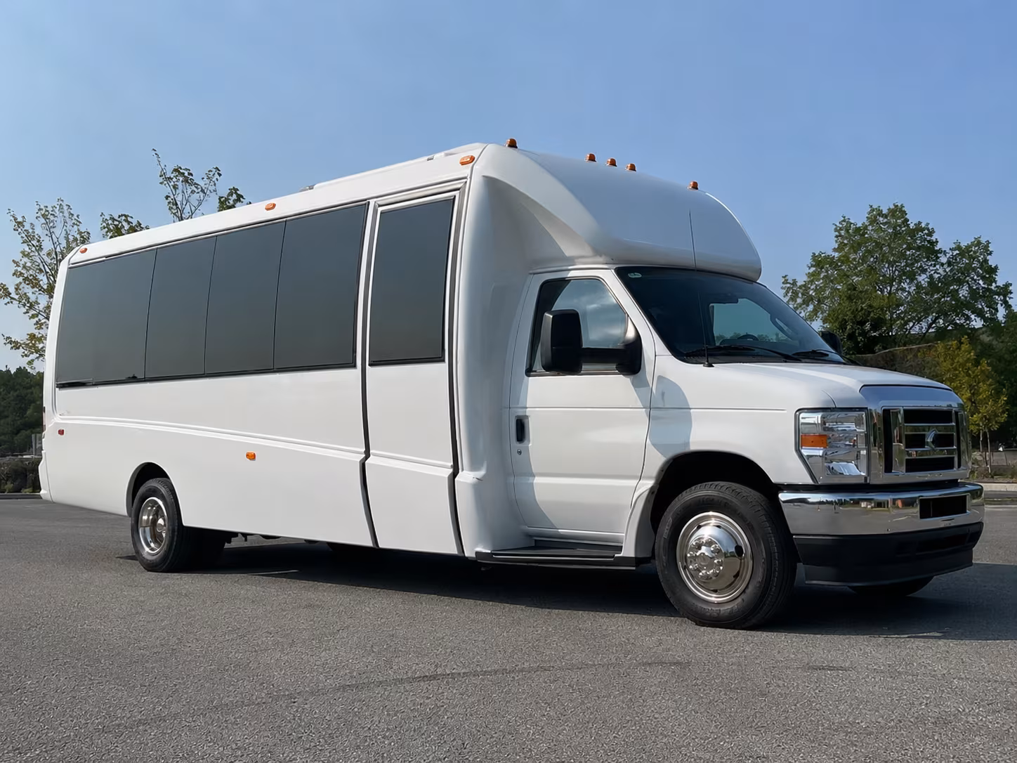 Plano Sporting Event Transportation party bus exterior