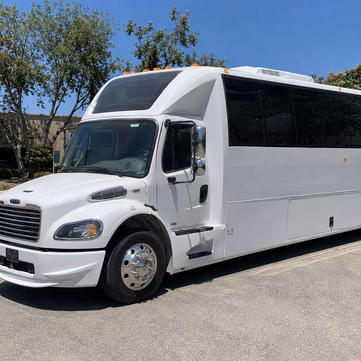 Plano Sporting Event Transportation party bus exterior