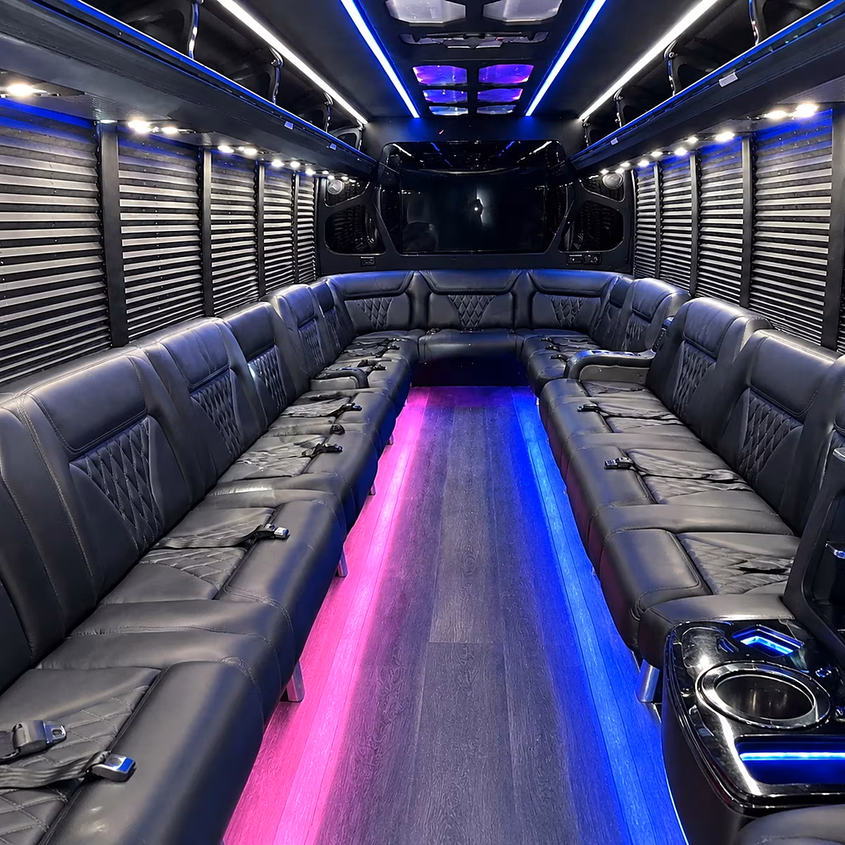 Plano Wedding Transportation onboard seating