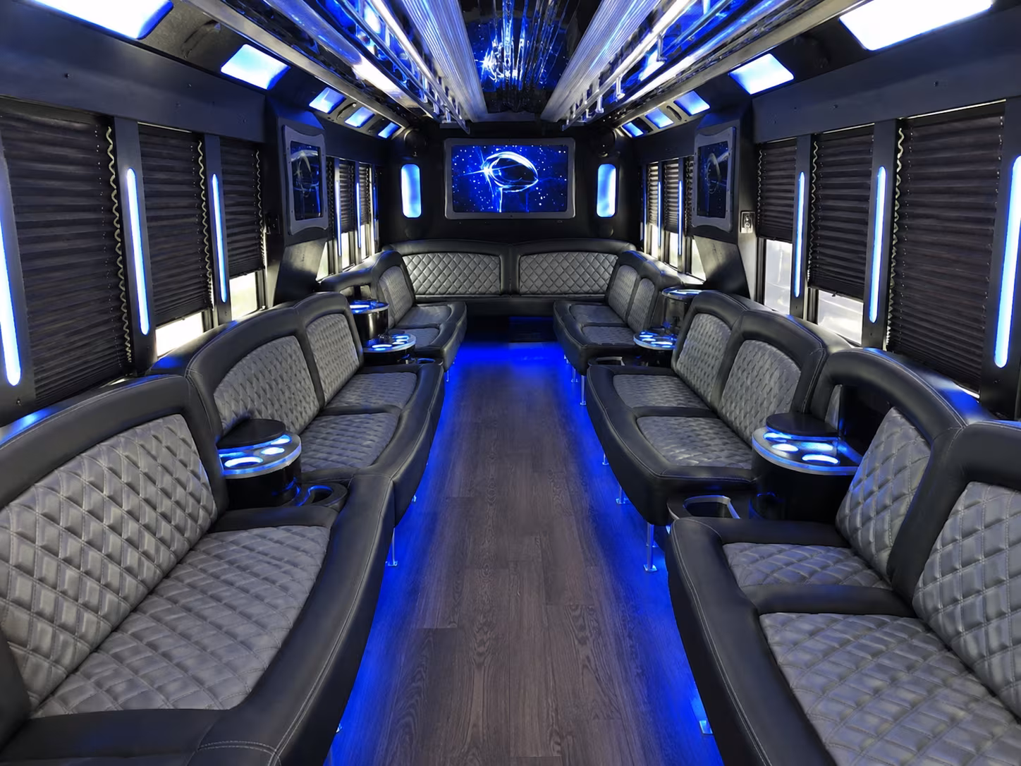 Plano Winery Tour & Pub Crawl Transportation onboard seating