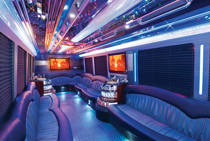 Abilene 20 Passenger Party Bus Interior